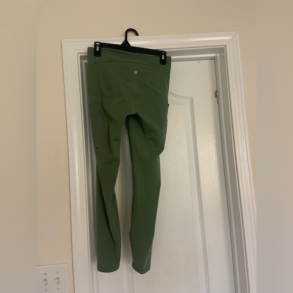Lululemon Invigorate High-Rise 25" Tights 8  Olive Green Women's Pants Leggings - Picture 3 of 6